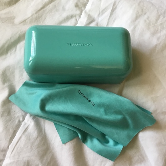 Tiffany & Co. Accessories - Tiffany & Co blue eye glasses sunglasses case